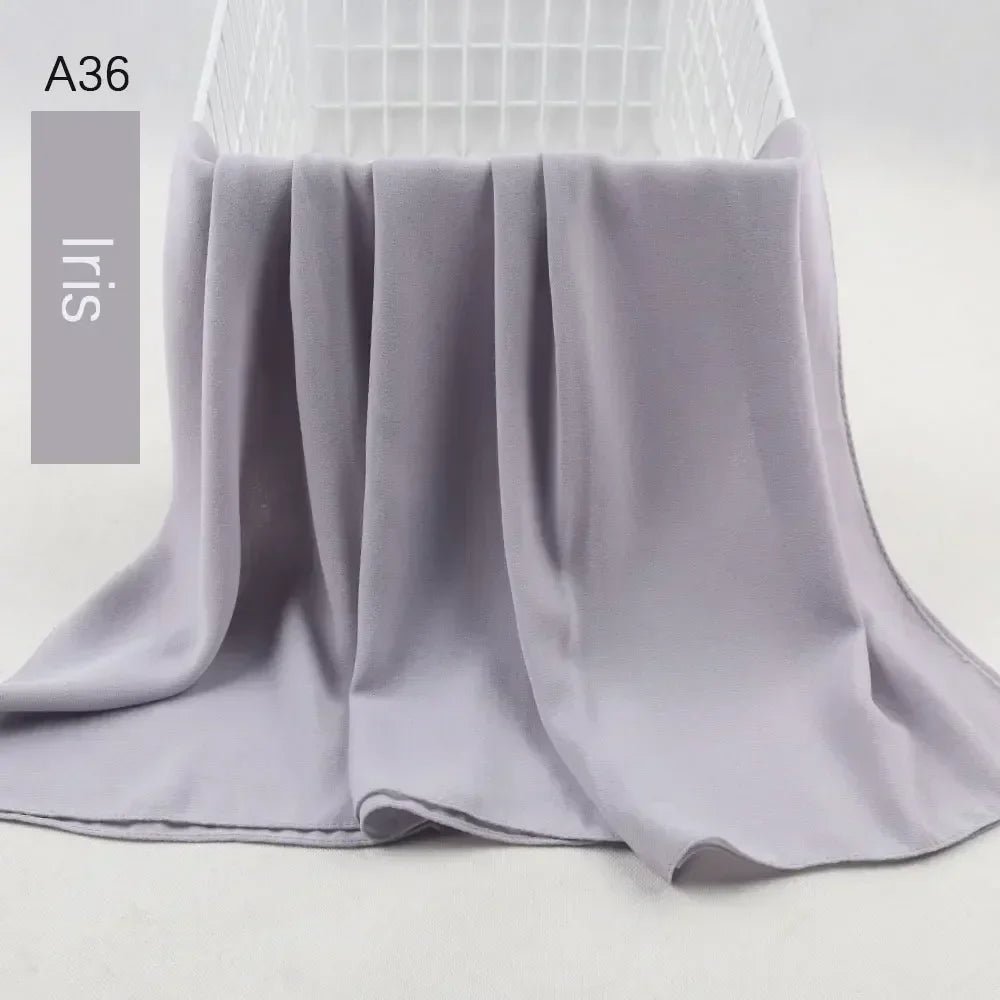 Muslim Women Chiffon Hijab Scarf Chiffon Soft Hijabs Shawl Long Scarves Wrap Headscarves For Muslim Fashion - ElinaStoreElinaStoreElinaStore91428783;2024129;1733751735
