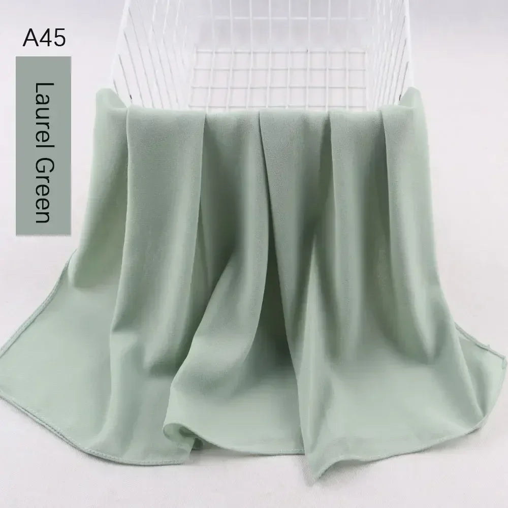 Muslim Women Chiffon Hijab Scarf Chiffon Soft Hijabs Shawl Long Scarves Wrap Headscarves For Muslim Fashion - ElinaStoreElinaStoreElinaStore91428782;2024129;1733751735