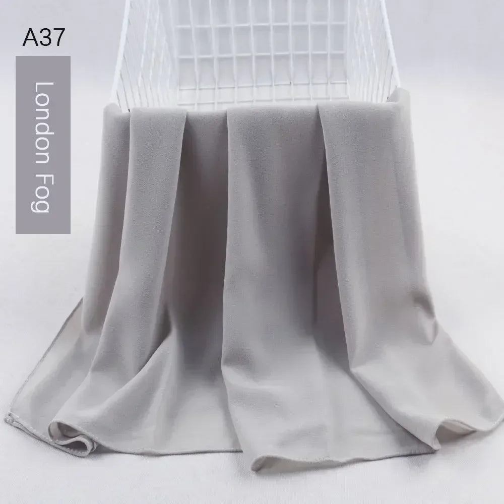 Muslim Women Chiffon Hijab Scarf Chiffon Soft Hijabs Shawl Long Scarves Wrap Headscarves For Muslim Fashion - ElinaStoreElinaStoreElinaStore91428779;2024129;1733751735