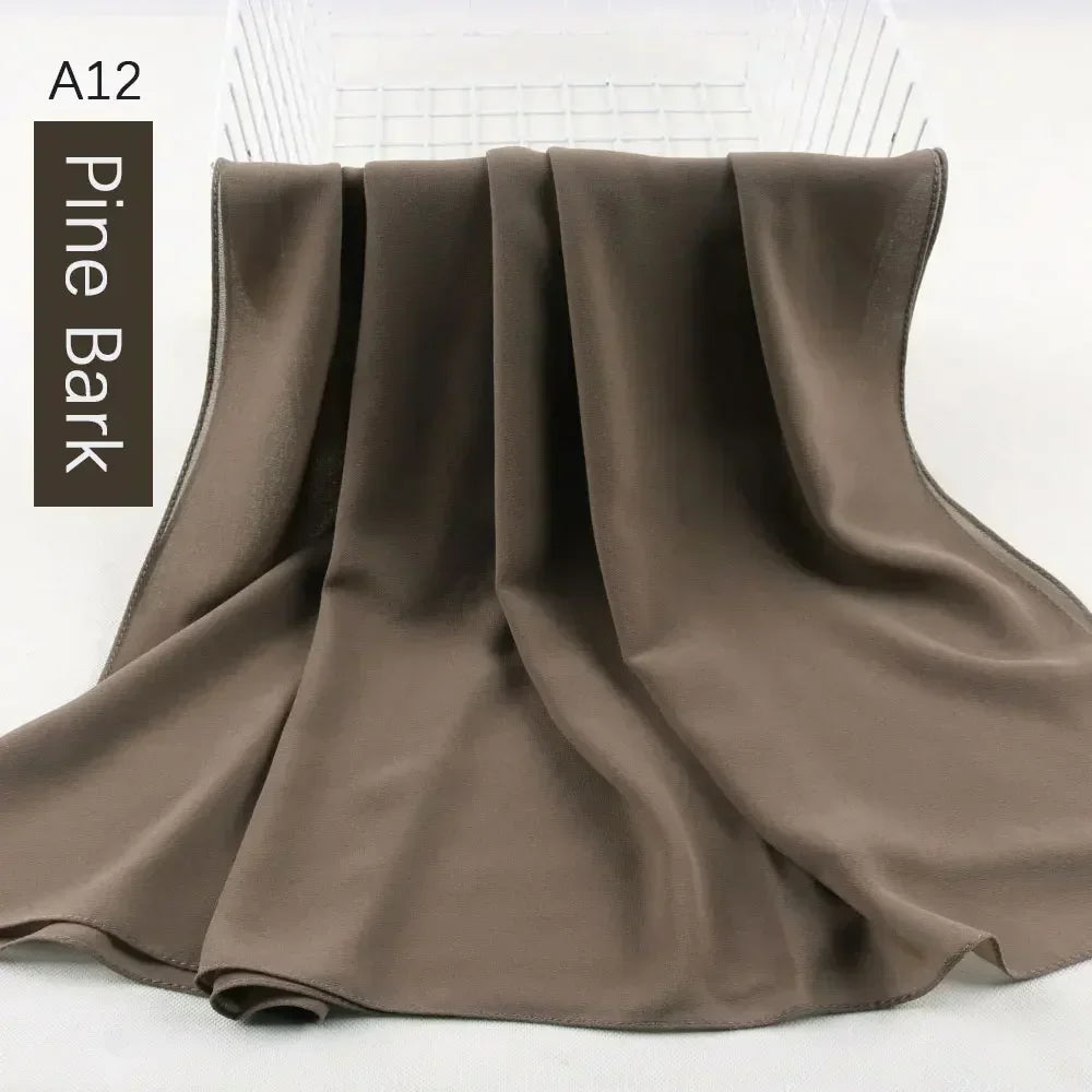 Muslim Women Chiffon Hijab Scarf Chiffon Soft Hijabs Shawl Long Scarves Wrap Headscarves For Muslim Fashion - ElinaStoreElinaStoreElinaStore91428775;2024129;1733751735