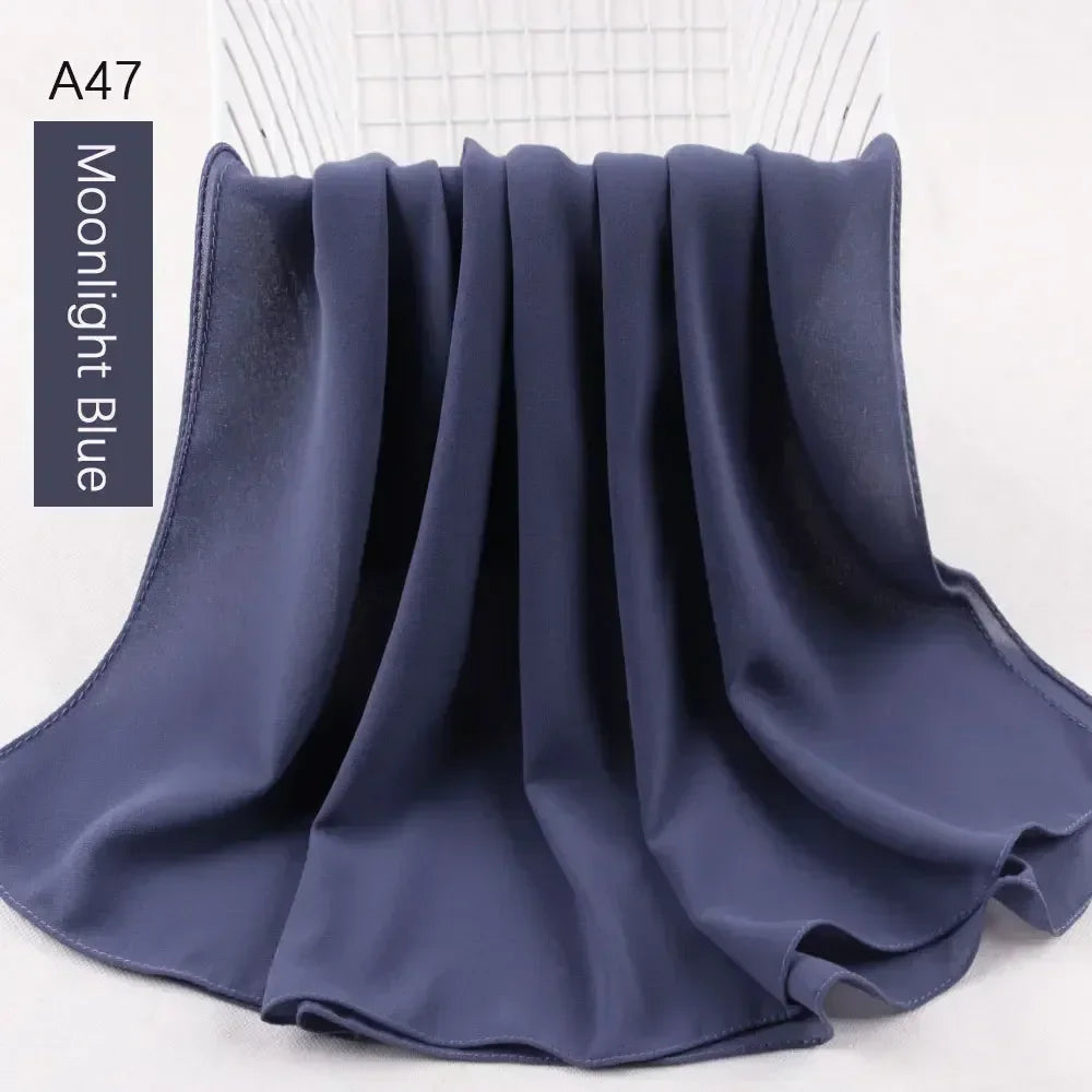 Muslim Women Chiffon Hijab Scarf Chiffon Soft Hijabs Shawl Long Scarves Wrap Headscarves For Muslim Fashion - ElinaStoreElinaStoreElinaStore91428806;2024129;1733751735