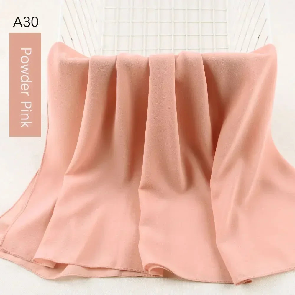 Muslim Women Chiffon Hijab Scarf Chiffon Soft Hijabs Shawl Long Scarves Wrap Headscarves For Muslim Fashion - ElinaStoreElinaStoreElinaStore91428805;2024129;1733751735