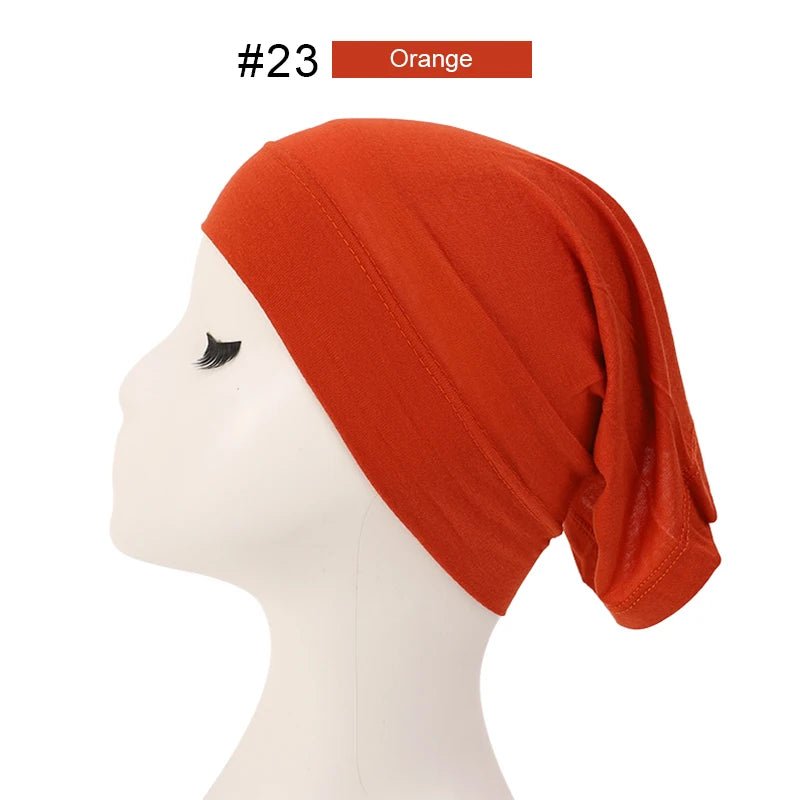 Fashion Muslim Hijab Caps Solid Underscarf Women Veil Modal Cotton Hijab Muslim Scarf Turbans Head Women's Hijabs Hat Islamic - ElinaStoreElinaStoreElinaStore91429693;2024129;1733751746