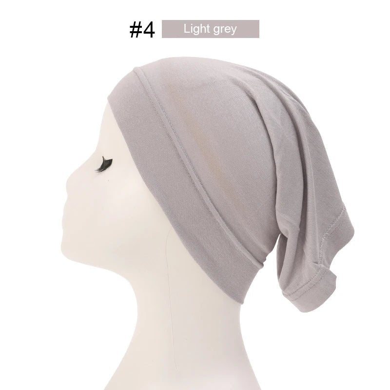 Fashion Muslim Hijab Caps Solid Underscarf Women Veil Modal Cotton Hijab Muslim Scarf Turbans Head Women's Hijabs Hat Islamic - ElinaStoreElinaStoreElinaStore91429709;2024129;1733751746