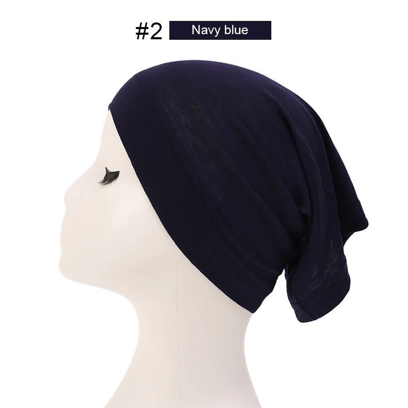 Fashion Muslim Hijab Caps Solid Underscarf Women Veil Modal Cotton Hijab Muslim Scarf Turbans Head Women's Hijabs Hat Islamic - ElinaStoreElinaStoreElinaStore91429706;2024129;1733751746