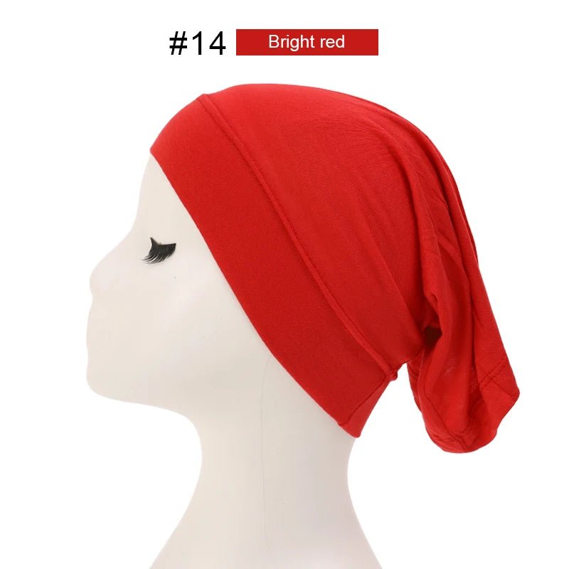 Fashion Muslim Hijab Caps Solid Underscarf Women Veil Modal Cotton Hijab Muslim Scarf Turbans Head Women's Hijabs Hat Islamic - ElinaStoreElinaStoreElinaStore91429703;2024129;1733751746