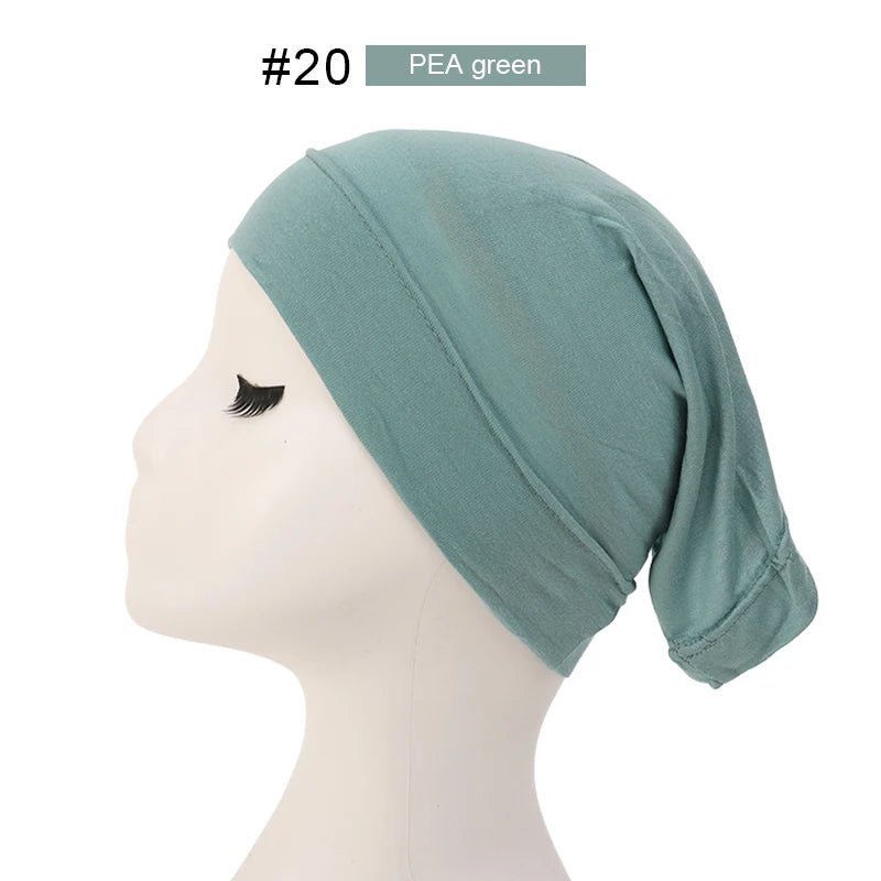 Fashion Muslim Hijab Caps Solid Underscarf Women Veil Modal Cotton Hijab Muslim Scarf Turbans Head Women's Hijabs Hat Islamic - ElinaStoreElinaStoreElinaStore91429712;2024129;1733751746