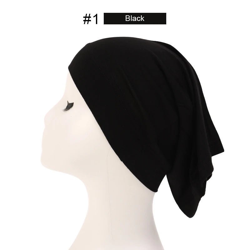 Fashion Muslim Hijab Caps Solid Underscarf Women Veil Modal Cotton Hijab Muslim Scarf Turbans Head Women's Hijabs Hat Islamic - ElinaStoreElinaStoreElinaStore91429702;2024129;1733751746
