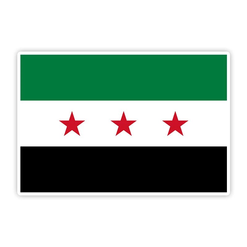 Flag Map of Syria Car Sticker Waterproof Vinyl Decal Car Accessories ملصق خريطة علم سوريا . - ElinaStore21924 - B PVCElinaStoreElinaStore91419636;2024129;1733751717