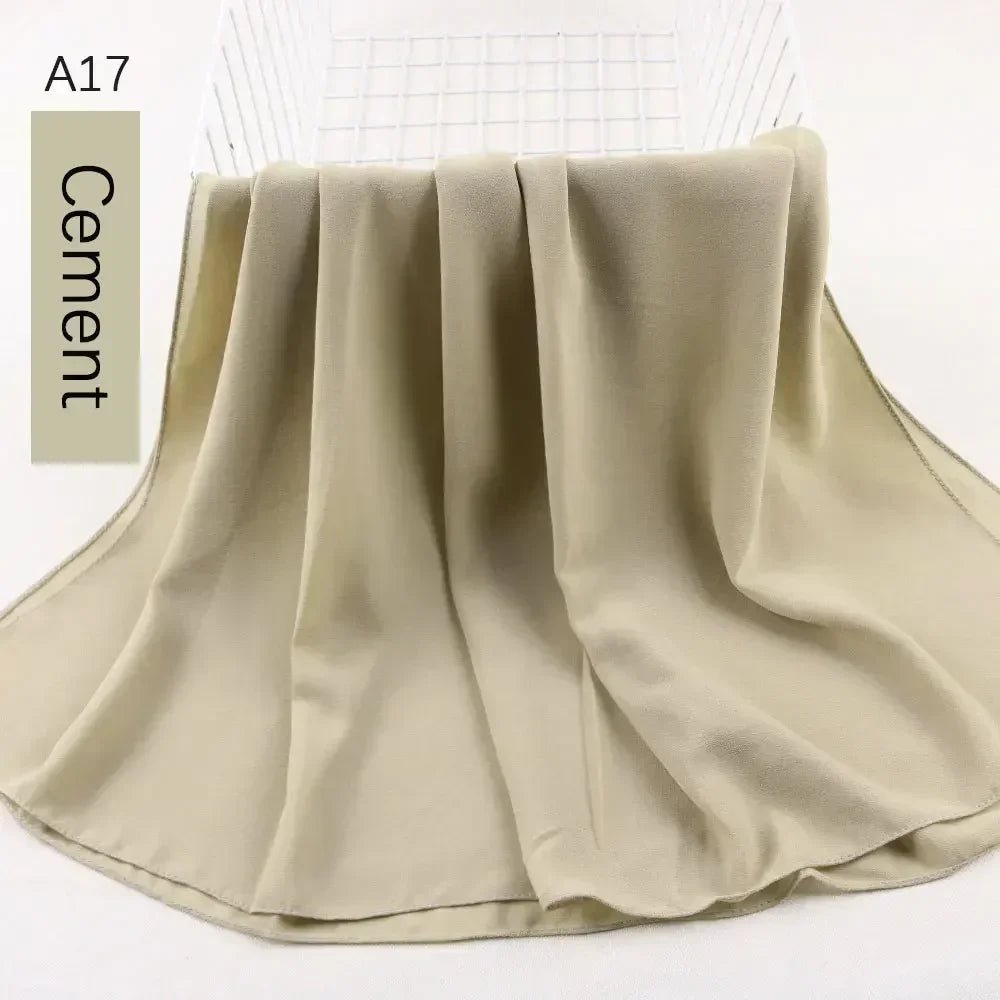 Muslim Women Chiffon Hijab Scarf Chiffon Soft Hijabs Shawl Long Scarves Wrap Headscarves For Muslim Fashion - ElinaStoreElinaStoreElinaStore91428819;2024129;1733751735