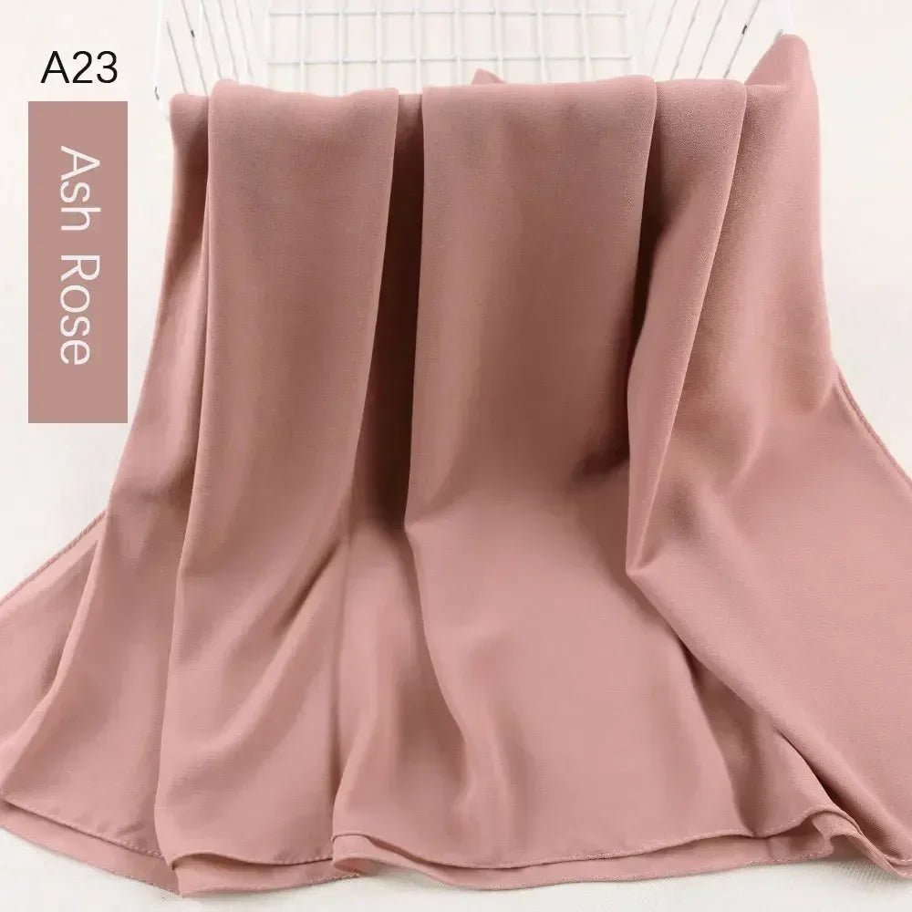 Muslim Women Chiffon Hijab Scarf Chiffon Soft Hijabs Shawl Long Scarves Wrap Headscarves For Muslim Fashion - ElinaStoreElinaStoreElinaStore91428766;2024129;1733751735