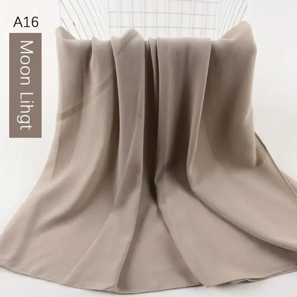 Muslim Women Chiffon Hijab Scarf Chiffon Soft Hijabs Shawl Long Scarves Wrap Headscarves For Muslim Fashion - ElinaStoreElinaStoreElinaStore91428811;2024129;1733751735