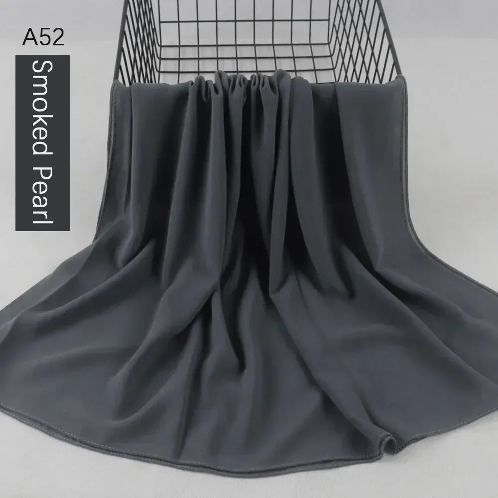Muslim Women Chiffon Hijab Scarf Chiffon Soft Hijabs Shawl Long Scarves Wrap Headscarves For Muslim Fashion - ElinaStoreElinaStoreElinaStore91428800;2024129;1733751735