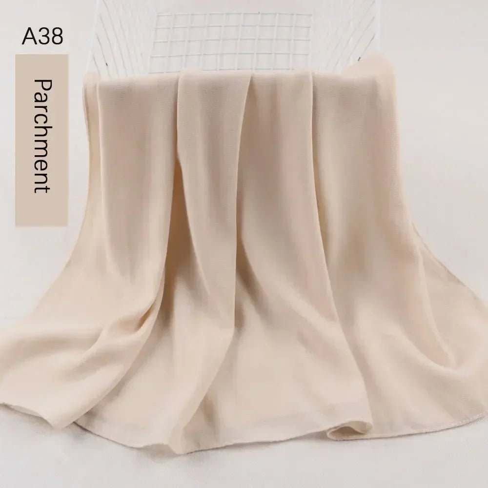 Muslim Women Chiffon Hijab Scarf Chiffon Soft Hijabs Shawl Long Scarves Wrap Headscarves For Muslim Fashion - ElinaStoreElinaStoreElinaStore91428772;2024129;1733751735