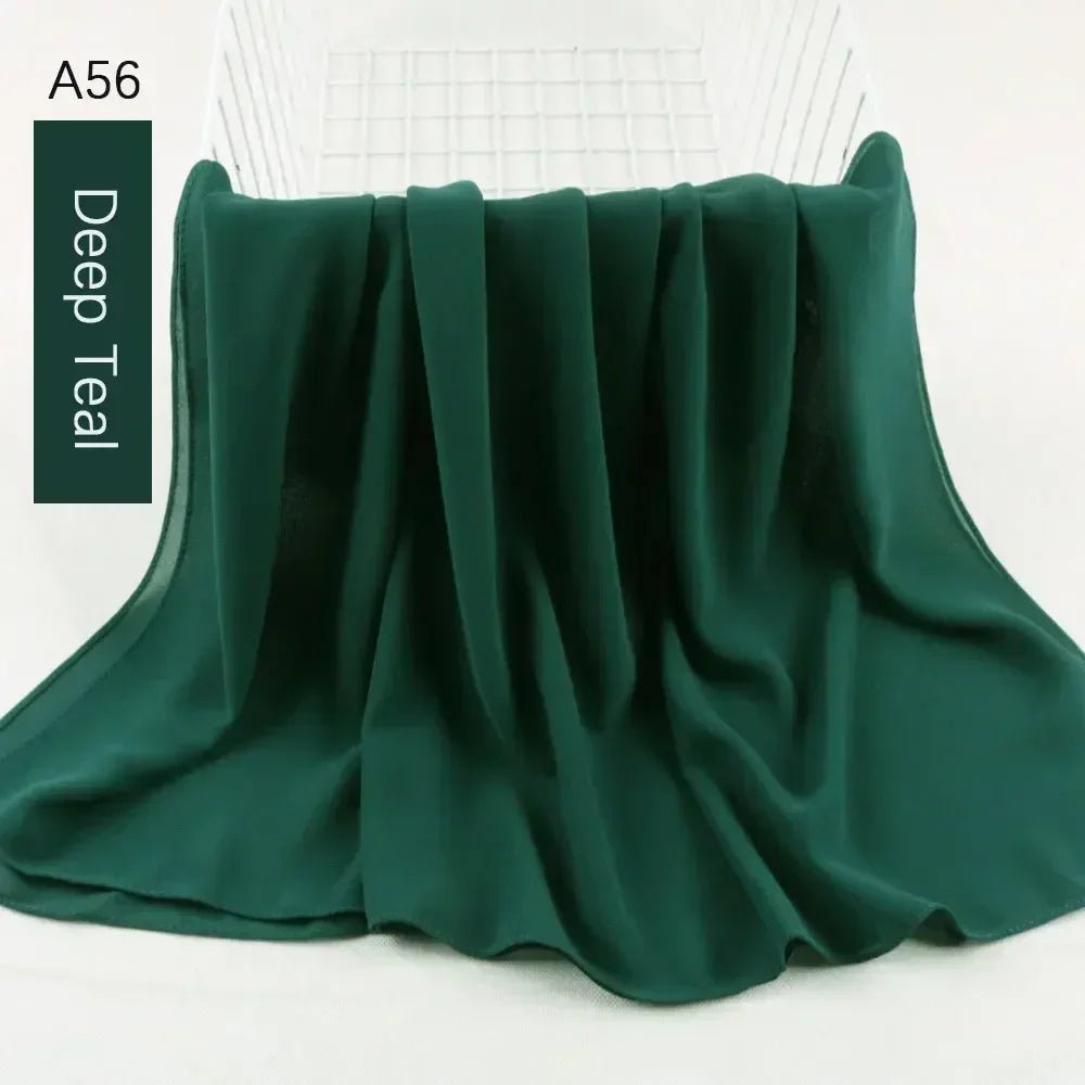 Muslim Women Chiffon Hijab Scarf Chiffon Soft Hijabs Shawl Long Scarves Wrap Headscarves For Muslim Fashion - ElinaStoreElinaStoreElinaStore91428802;2024129;1733751735