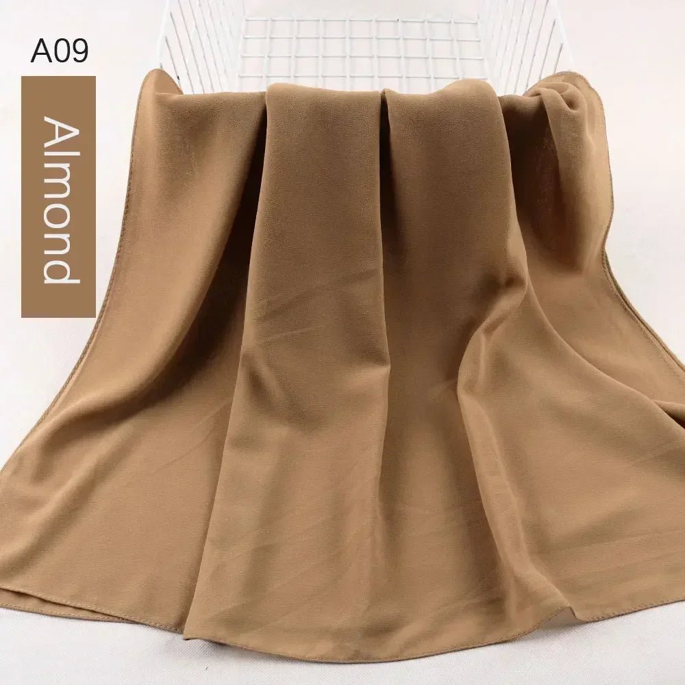 Muslim Women Chiffon Hijab Scarf Chiffon Soft Hijabs Shawl Long Scarves Wrap Headscarves For Muslim Fashion - ElinaStoreElinaStoreElinaStore91428773;2024129;1733751735