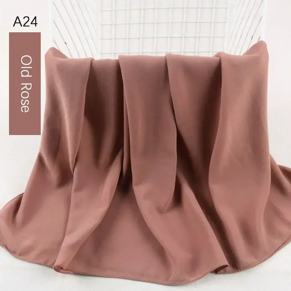 Muslim Women Chiffon Hijab Scarf Chiffon Soft Hijabs Shawl Long Scarves Wrap Headscarves For Muslim Fashion - ElinaStoreElinaStoreElinaStore91428814;2024129;1733751735