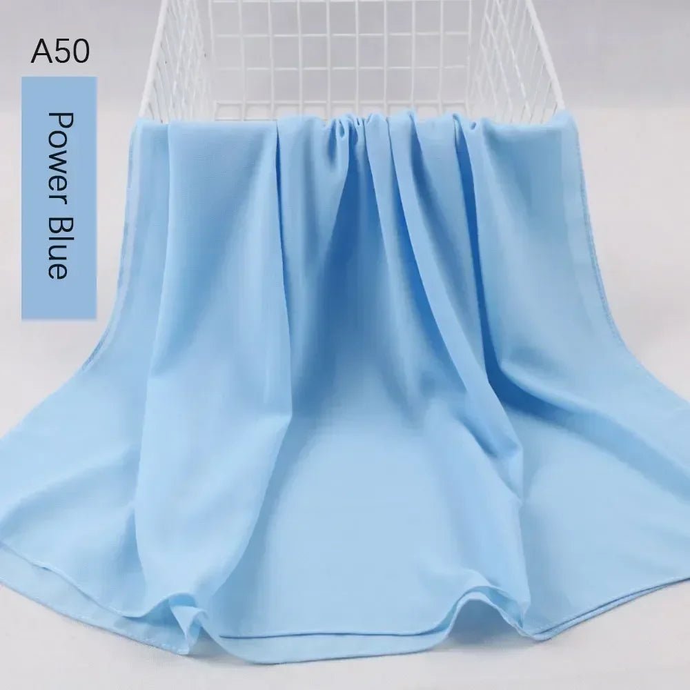 Muslim Women Chiffon Hijab Scarf Chiffon Soft Hijabs Shawl Long Scarves Wrap Headscarves For Muslim Fashion - ElinaStoreElinaStoreElinaStore91428807;2024129;1733751735