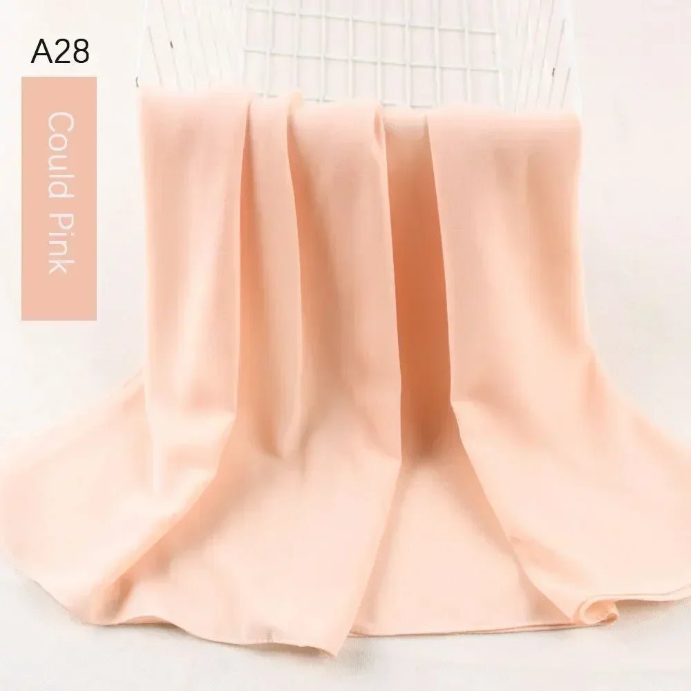 Muslim Women Chiffon Hijab Scarf Chiffon Soft Hijabs Shawl Long Scarves Wrap Headscarves For Muslim Fashion - ElinaStoreElinaStoreElinaStore91428780;2024129;1733751735