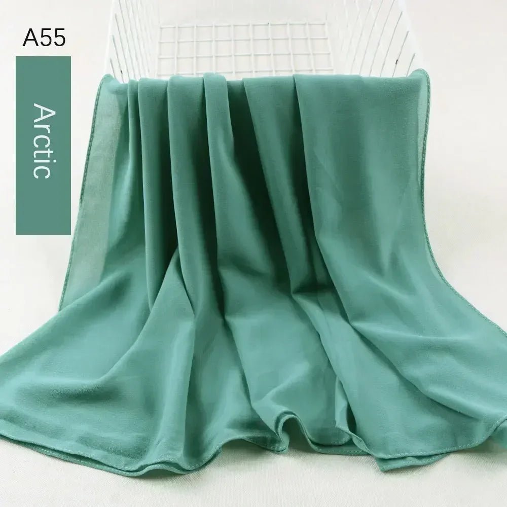 Muslim Women Chiffon Hijab Scarf Chiffon Soft Hijabs Shawl Long Scarves Wrap Headscarves For Muslim Fashion - ElinaStoreElinaStoreElinaStore91428796;2024129;1733751735
