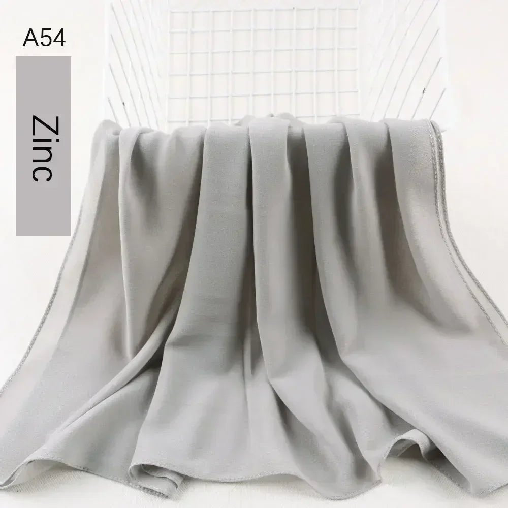 Muslim Women Chiffon Hijab Scarf Chiffon Soft Hijabs Shawl Long Scarves Wrap Headscarves For Muslim Fashion - ElinaStoreElinaStoreElinaStore91428801;2024129;1733751735