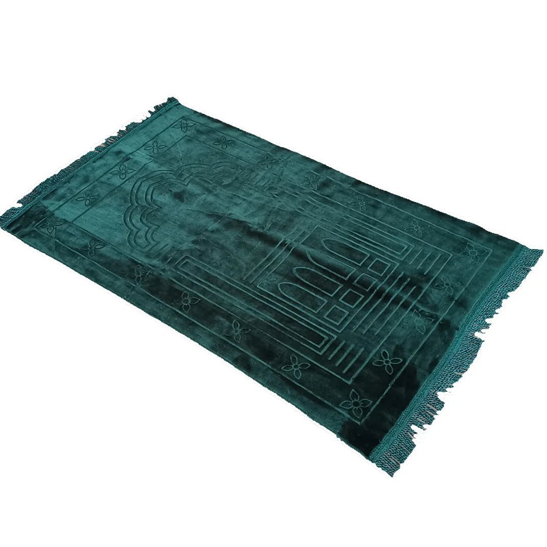Prayer Rug Soft Sejadah Murah Velvet Sajadah Turkey Kiswah Pintu Kaabah Dari Mesir Hantaran Raudah - ElinaStoreGreen Mix DesignElinaStoreElinaStore91431233;2024129;1733751739