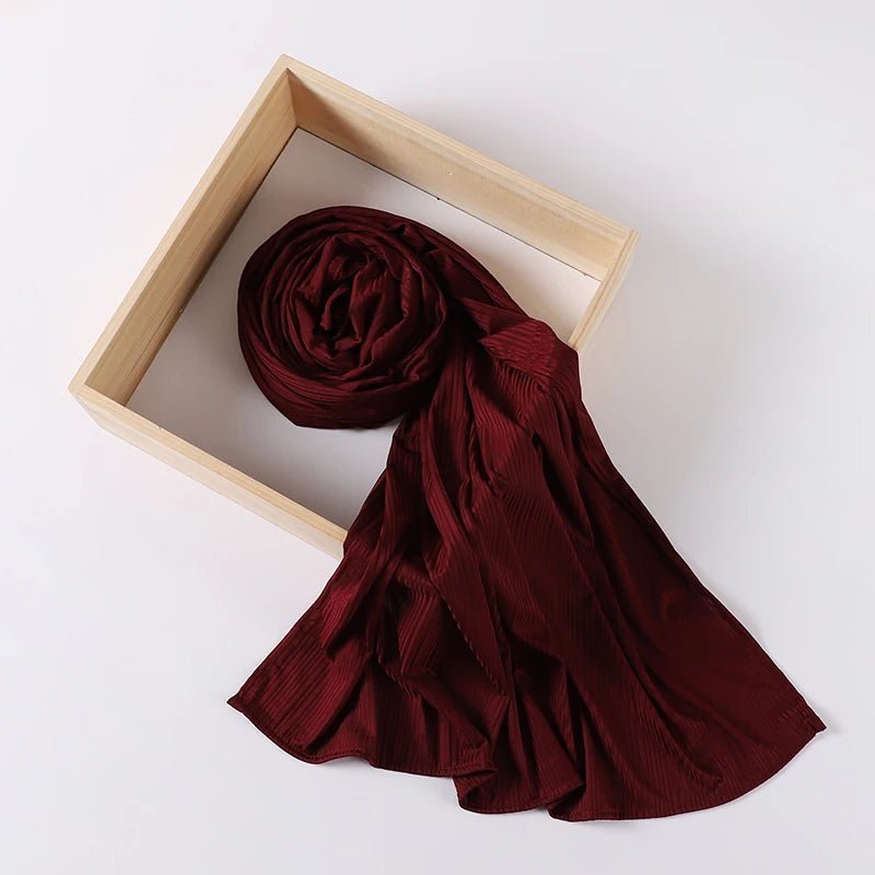 Ribbed Jersey Hijab Muslim Plain Scarf Crepe Hijab Scarf Soft Islamic Shawls Wraps Headband Voile Femme Musulman - ElinaStoreElinaStoreElinaStore91429248;2024129;1733751748