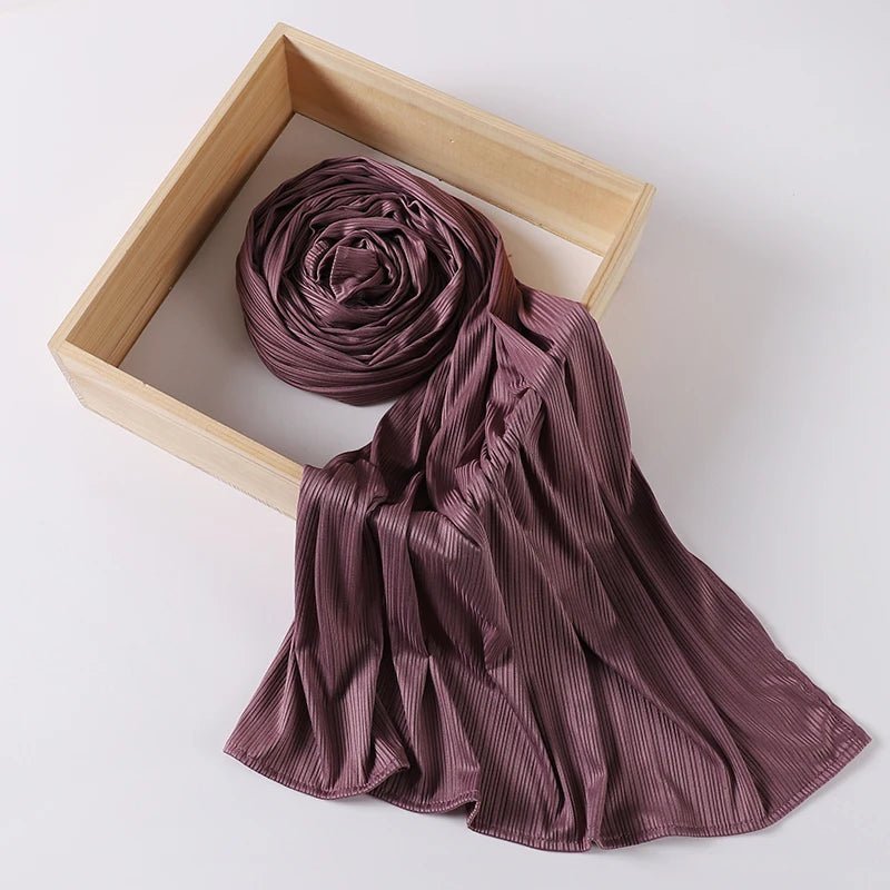 Ribbed Jersey Hijab Muslim Plain Scarf Crepe Hijab Scarf Soft Islamic Shawls Wraps Headband Voile Femme Musulman - ElinaStoreElinaStoreElinaStore91429240;2024129;1733751748
