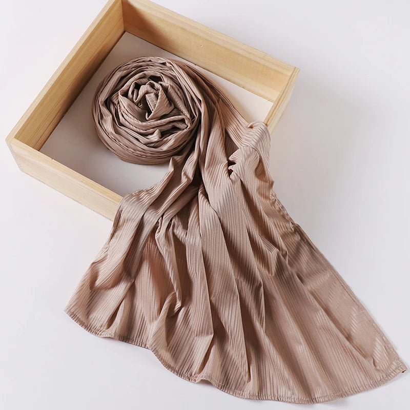 Ribbed Jersey Hijab Muslim Plain Scarf Crepe Hijab Scarf Soft Islamic Shawls Wraps Headband Voile Femme Musulman - ElinaStoreElinaStoreElinaStore91429237;2024129;1733751748