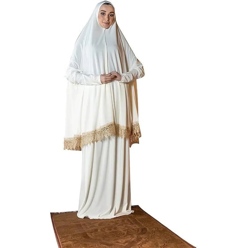 Women Muslim Islamic Hijab Blouse Skirts Sets Ramadan Prayer Khimar Abaya Robe Arab Burqa Middle East Vestidos - ElinaStoreWhiteElinaStoreElinaStore91428640;2024129;1733751726