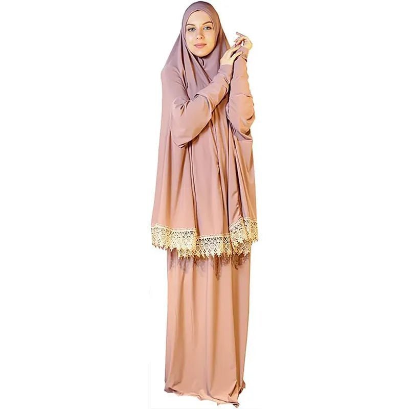 Women Muslim Islamic Hijab Blouse Skirts Sets Ramadan Prayer Khimar Abaya Robe Arab Burqa Middle East Vestidos - ElinaStoreWhiteElinaStoreElinaStore91428640;2024129;1733751726