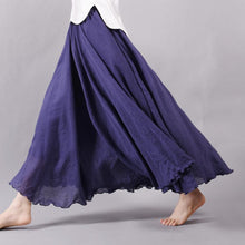 Women's High Waist Linen Maxi Skirt for Summer 2023