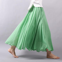 Women's High Waist Linen Maxi Skirt for Summer 2023