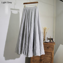 Women's High Waist Linen Maxi Skirt for Summer 2023