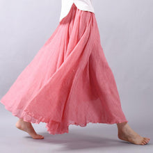 Women's High Waist Linen Maxi Skirt for Summer 2023