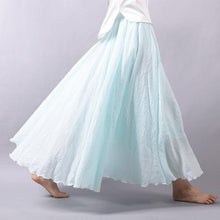 Women's High Waist Linen Maxi Skirt for Summer 2023