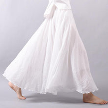 Women's High Waist Linen Maxi Skirt for Summer 2023