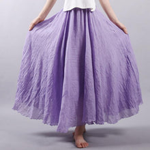 Women's High Waist Linen Maxi Skirt for Summer 2023