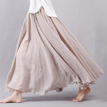 Women's High Waist Linen Maxi Skirt for Summer 2023