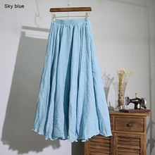 Women's High Waist Linen Maxi Skirt for Summer 2023