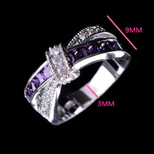 White Gold 925 Plated Silver Ring