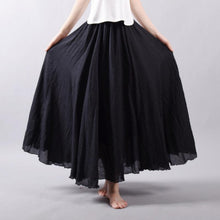 Women's High Waist Linen Maxi Skirt for Summer 2023