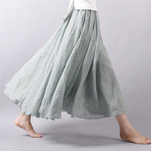 Women's High Waist Linen Maxi Skirt for Summer 2023