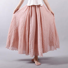 Women's High Waist Linen Maxi Skirt for Summer 2023