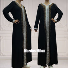 New Dubai Lady Dress Muslim Women's Lace With Diamond