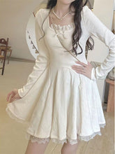 Korean Fashion Knitted Lace Dress