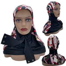 Hijab with Snap Fastener