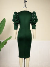 Elegant Dark Green Midi Dresses