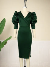 Elegant Dark Green Midi Dresses