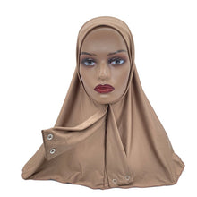 Hijab with Snap Fastener